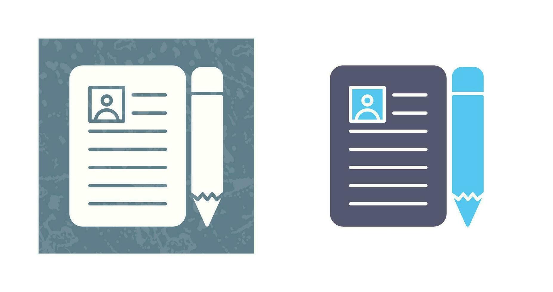 CV Vector Icon