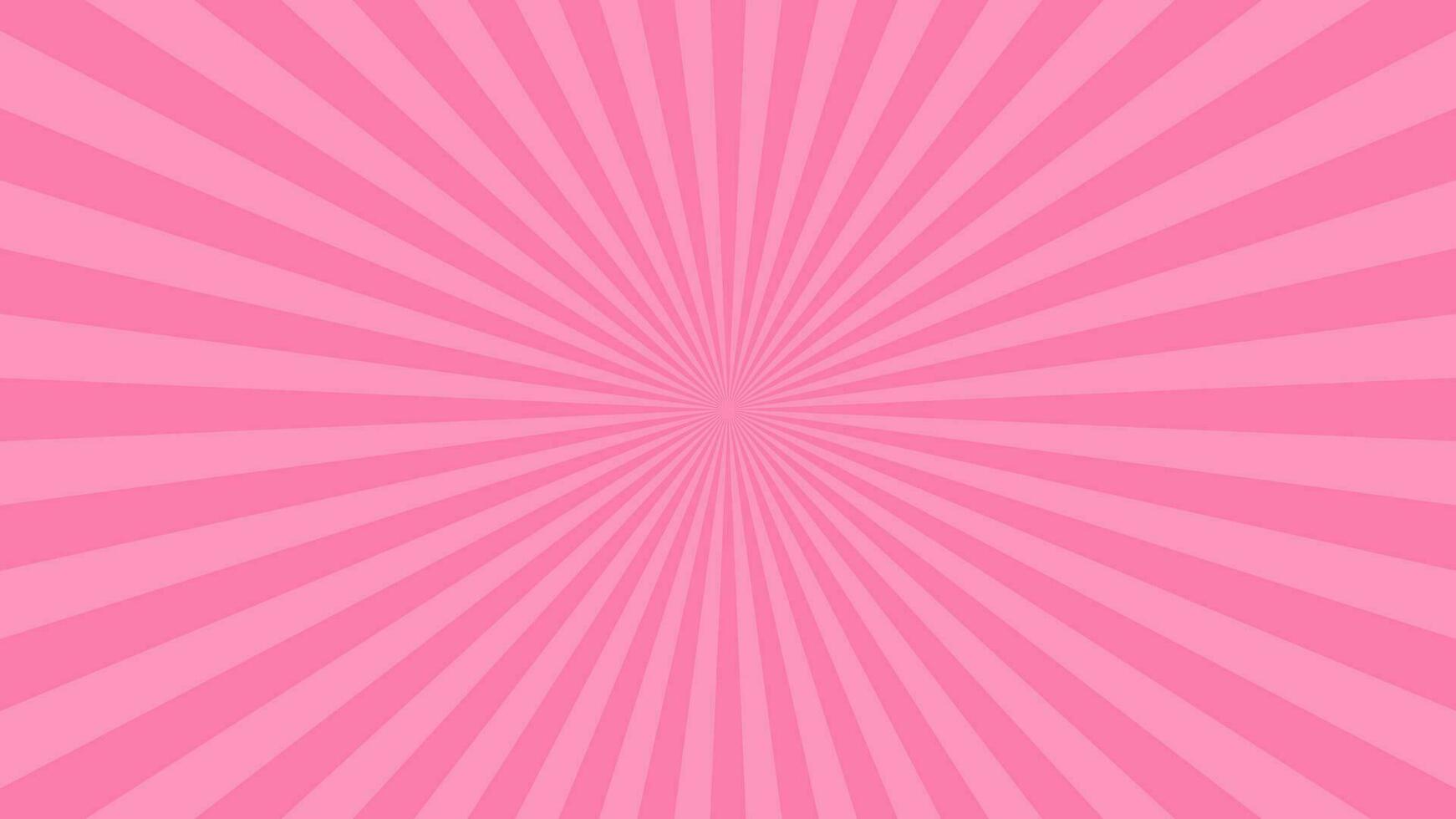Simple Light Pink Radial Stripe Lines Vector Background