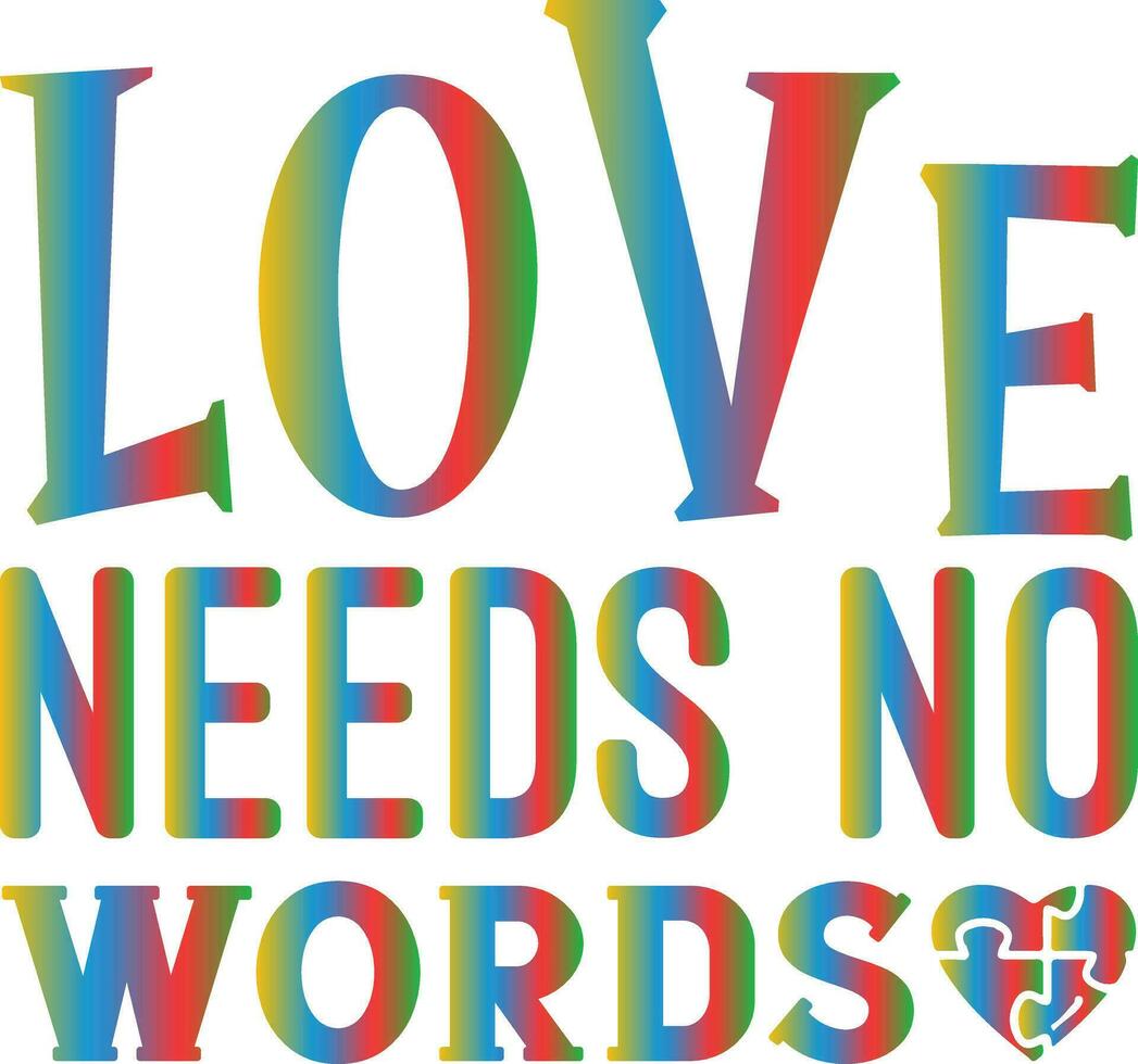love needs on words vector