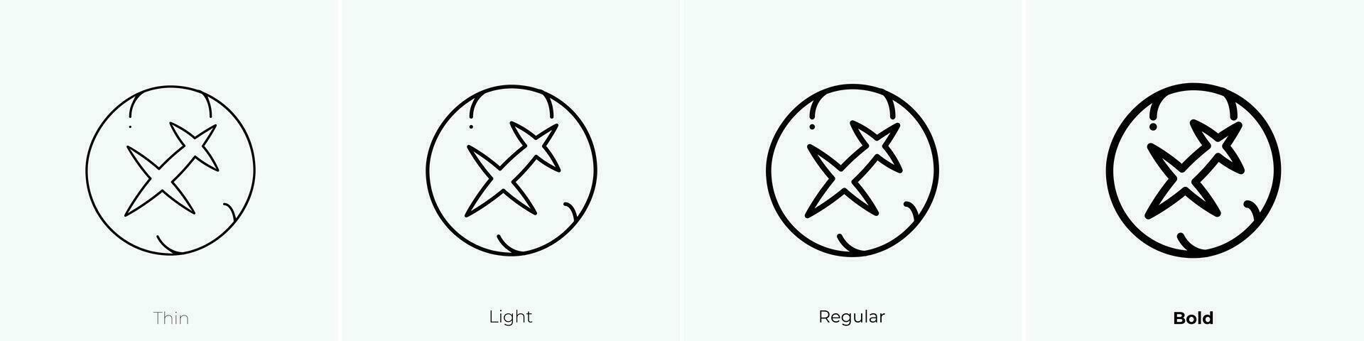 sourdough icon. Thin, Light, Regular And Bold style design isolated on white background vector
