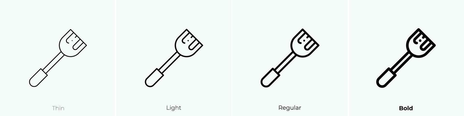 spatula icon. Thin, Light, Regular And Bold style design isolated on white background vector