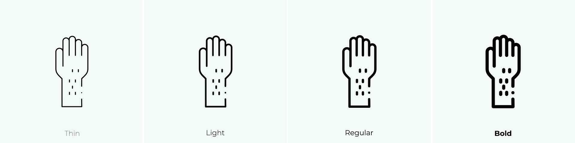 spots icon. Thin, Light, Regular And Bold style design isolated on white background vector