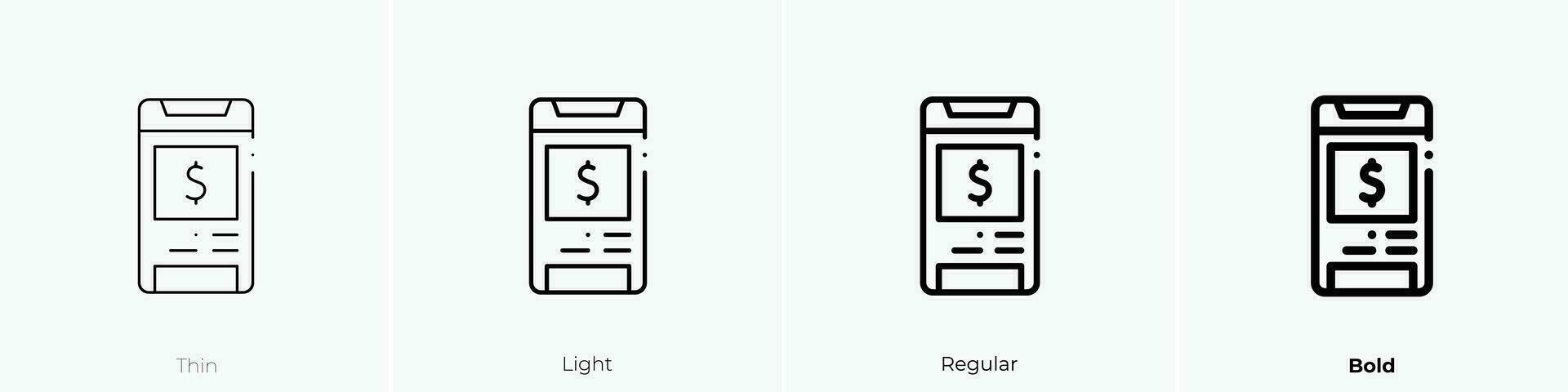 social medios de comunicación icono. delgado, luz, regular y negrita estilo diseño aislado en blanco antecedentes vector