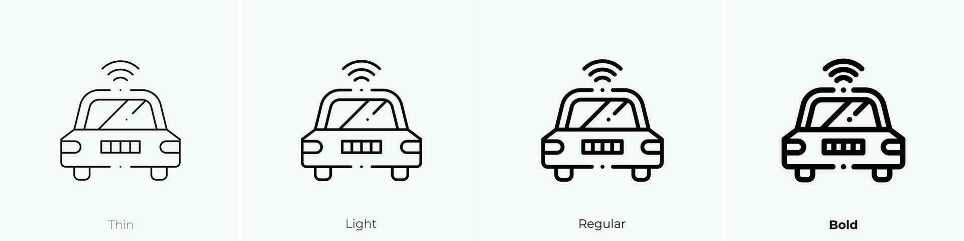 signaling icon. Thin, Light, Regular And Bold style design isolated on white background vector