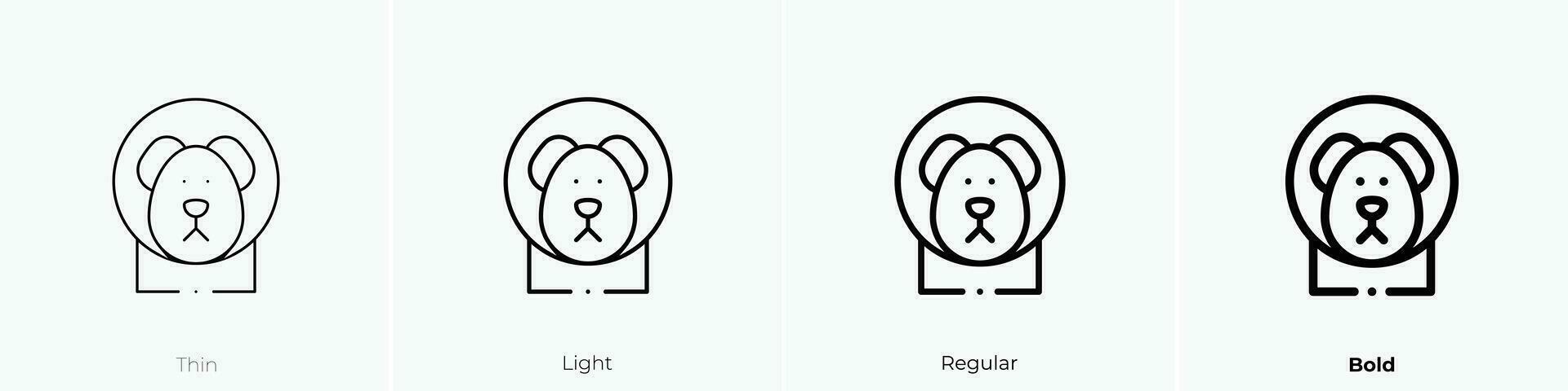 space . icon. Thin, Light, Regular And Bold style design isolated on white background vector
