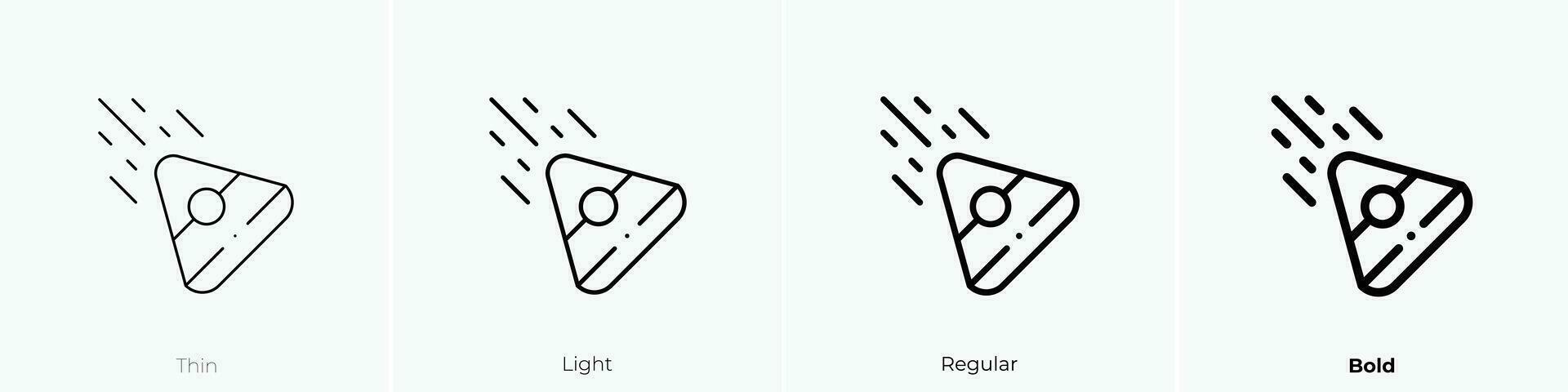 space capsule icon. Thin, Light, Regular And Bold style design isolated on white background vector