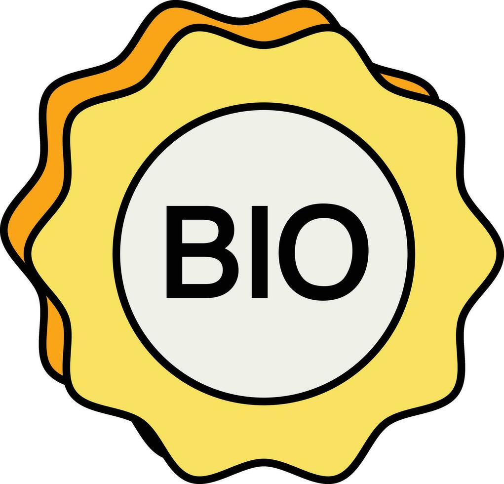 bio color outline icon design vector