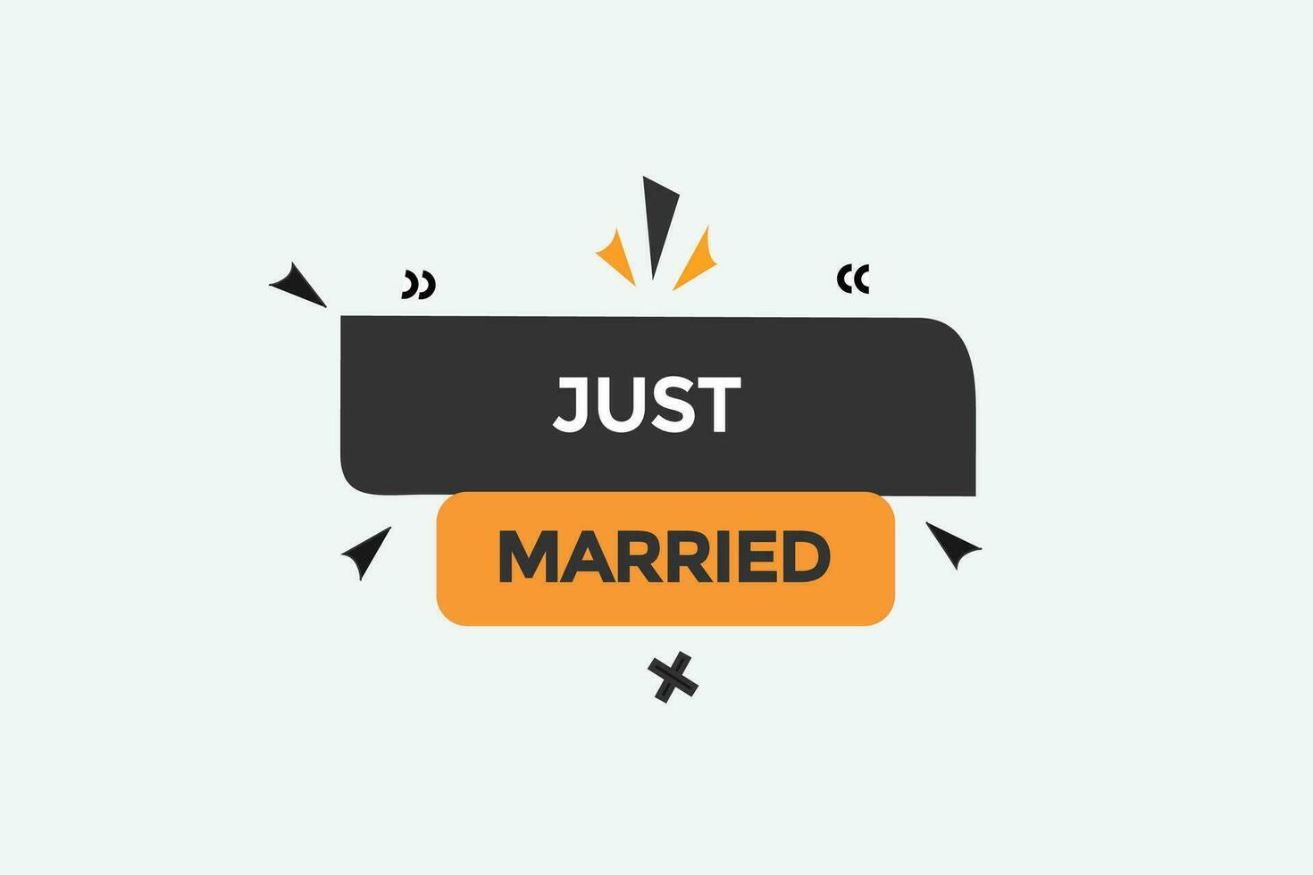 new just married modern, website, click button, level, sign, speech, bubble  banner, vector