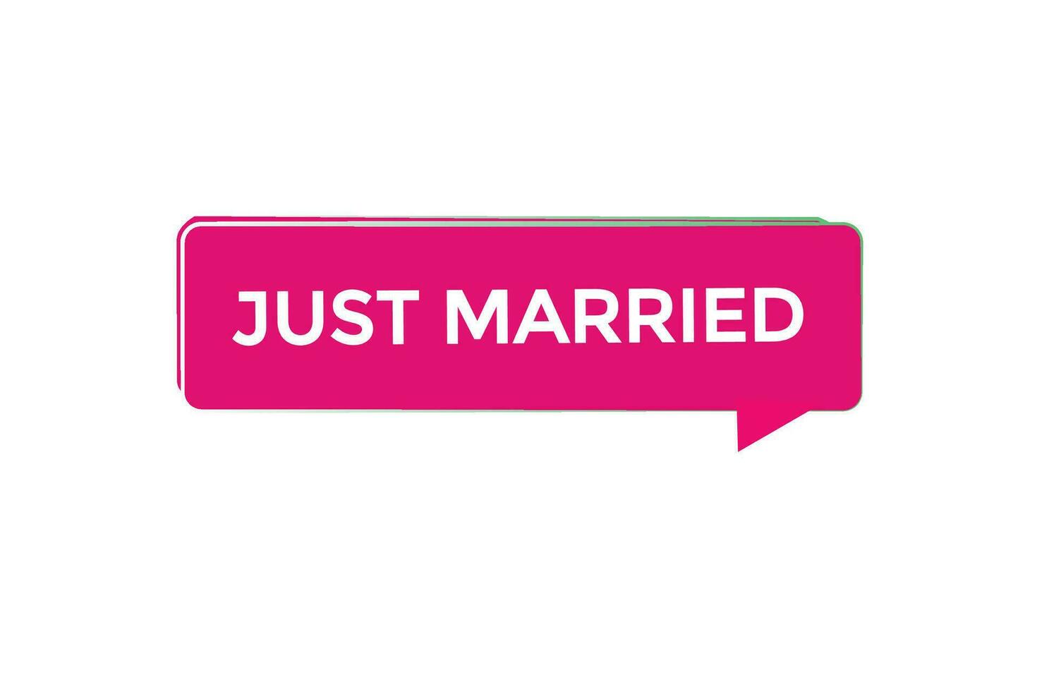 new just married modern, website, click button, level, sign, speech, bubble  banner, vector