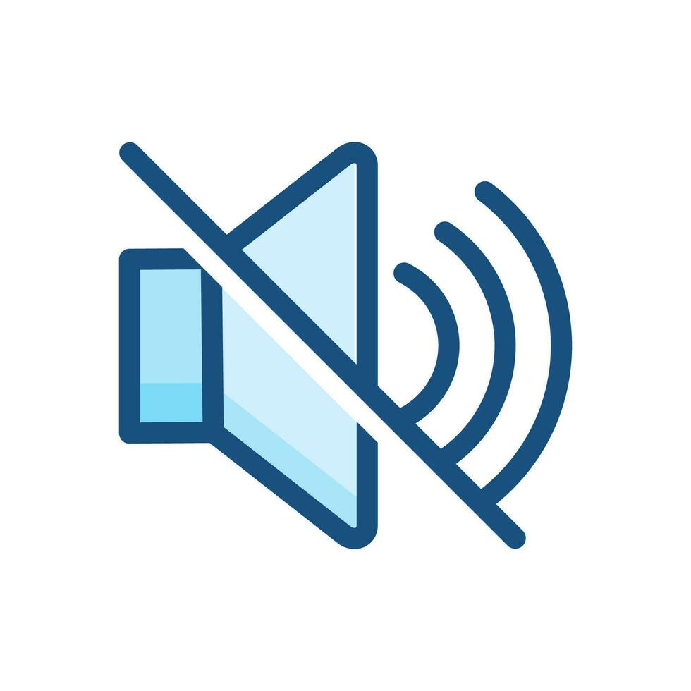 silent speaker icon vector volume symbol design illustration