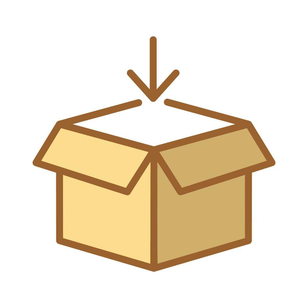 open box package symbol icon vector design illustration