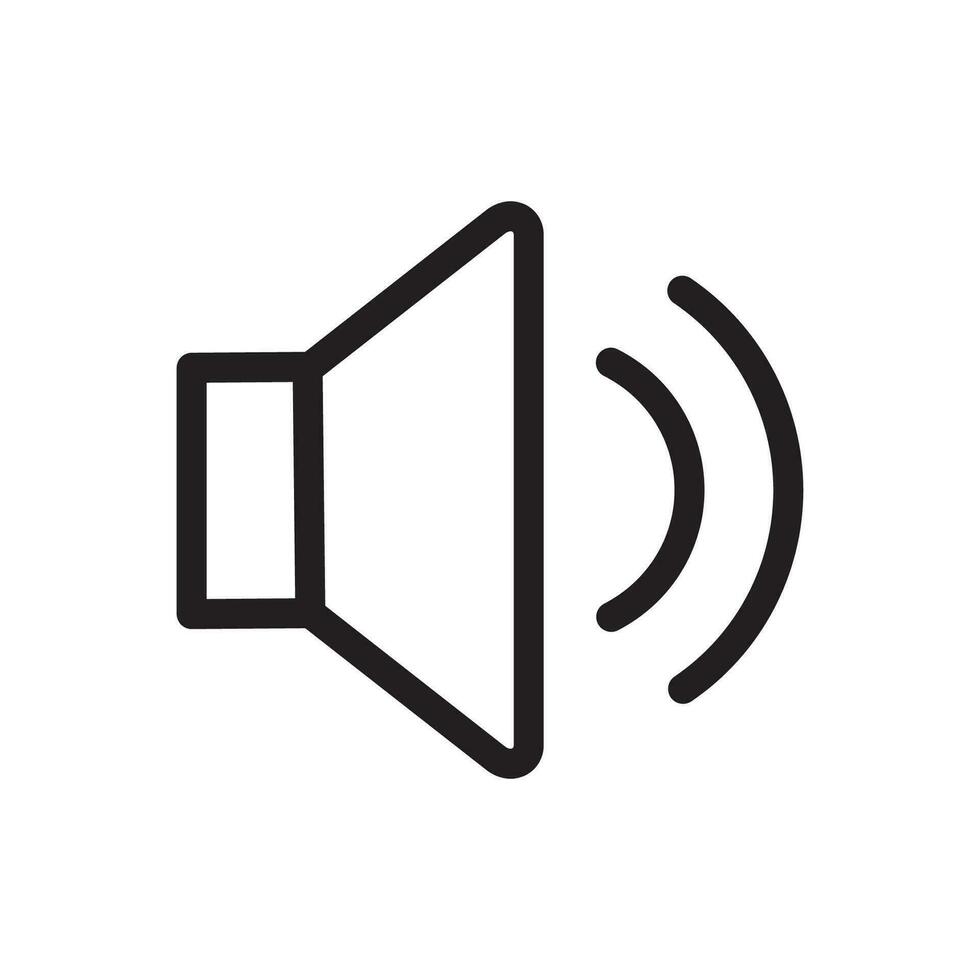 speaker icon vector volume symbol design illustration