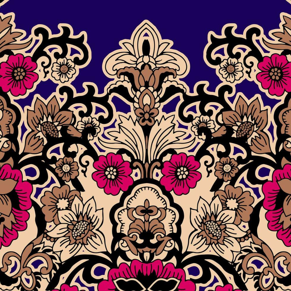 floral abstract pattern suitable for textile and printing needs vector