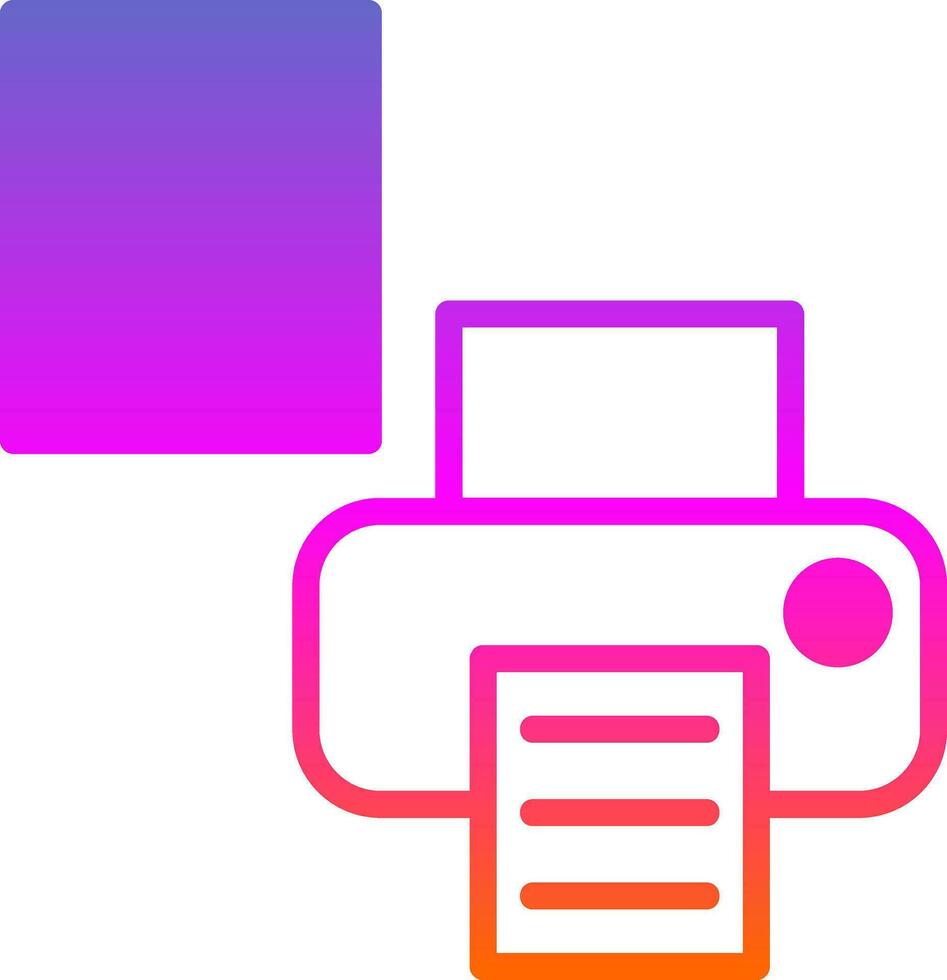 Printer Setup Vector Icon Design