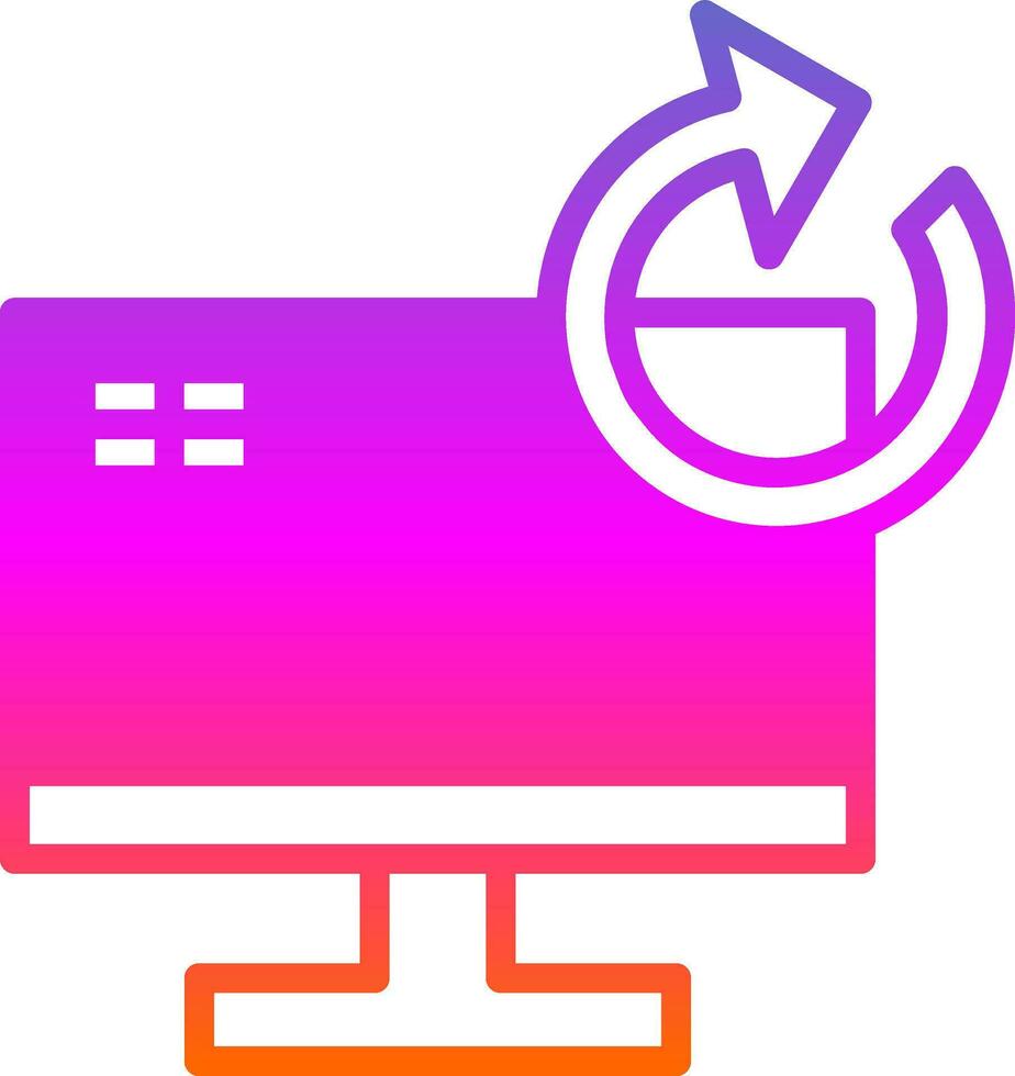 System Restore Vector Icon Design