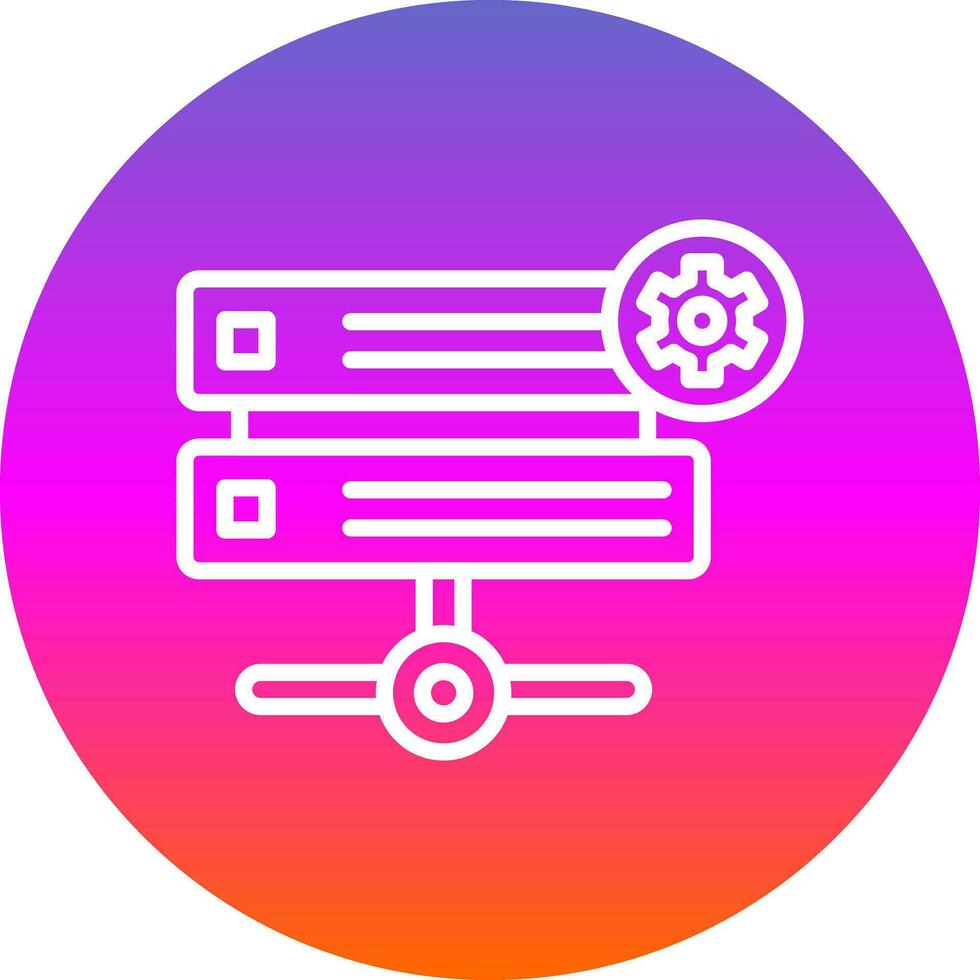 Hosting Vector Icon Design