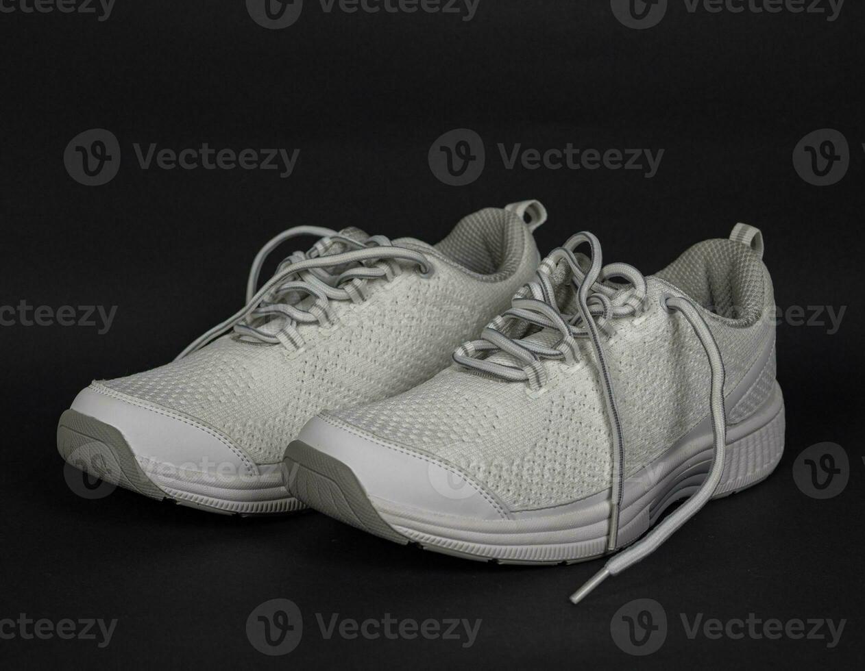 New beautiful white sneakers of the elite manufacturer of high quality photo