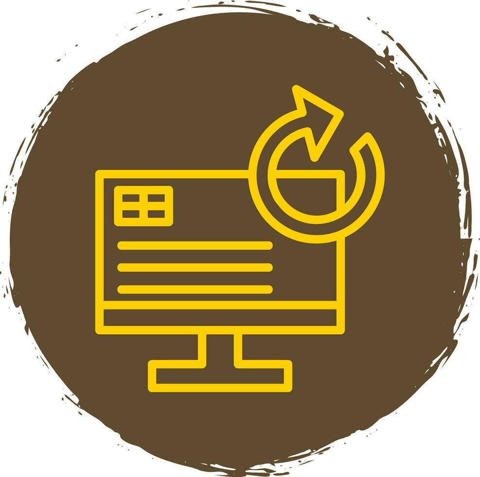 System Restore Vector Icon Design