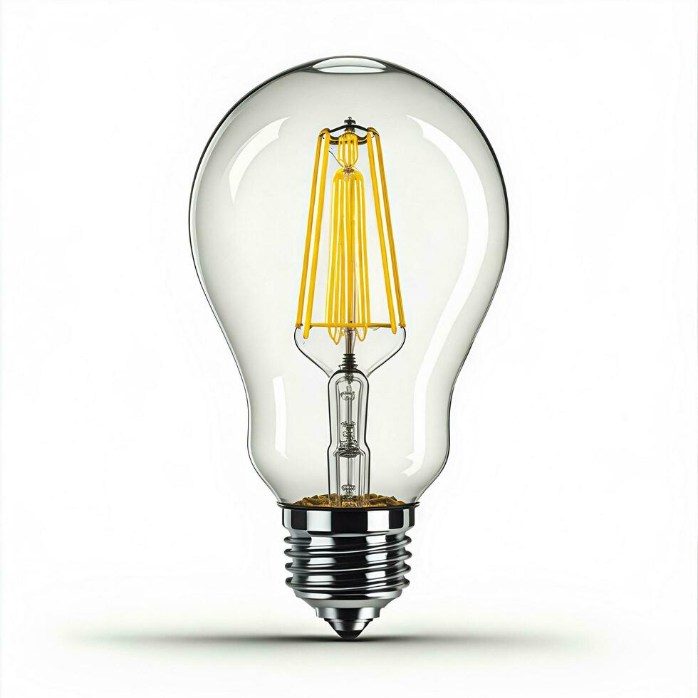 Lamp Bulb On A White Background photo
