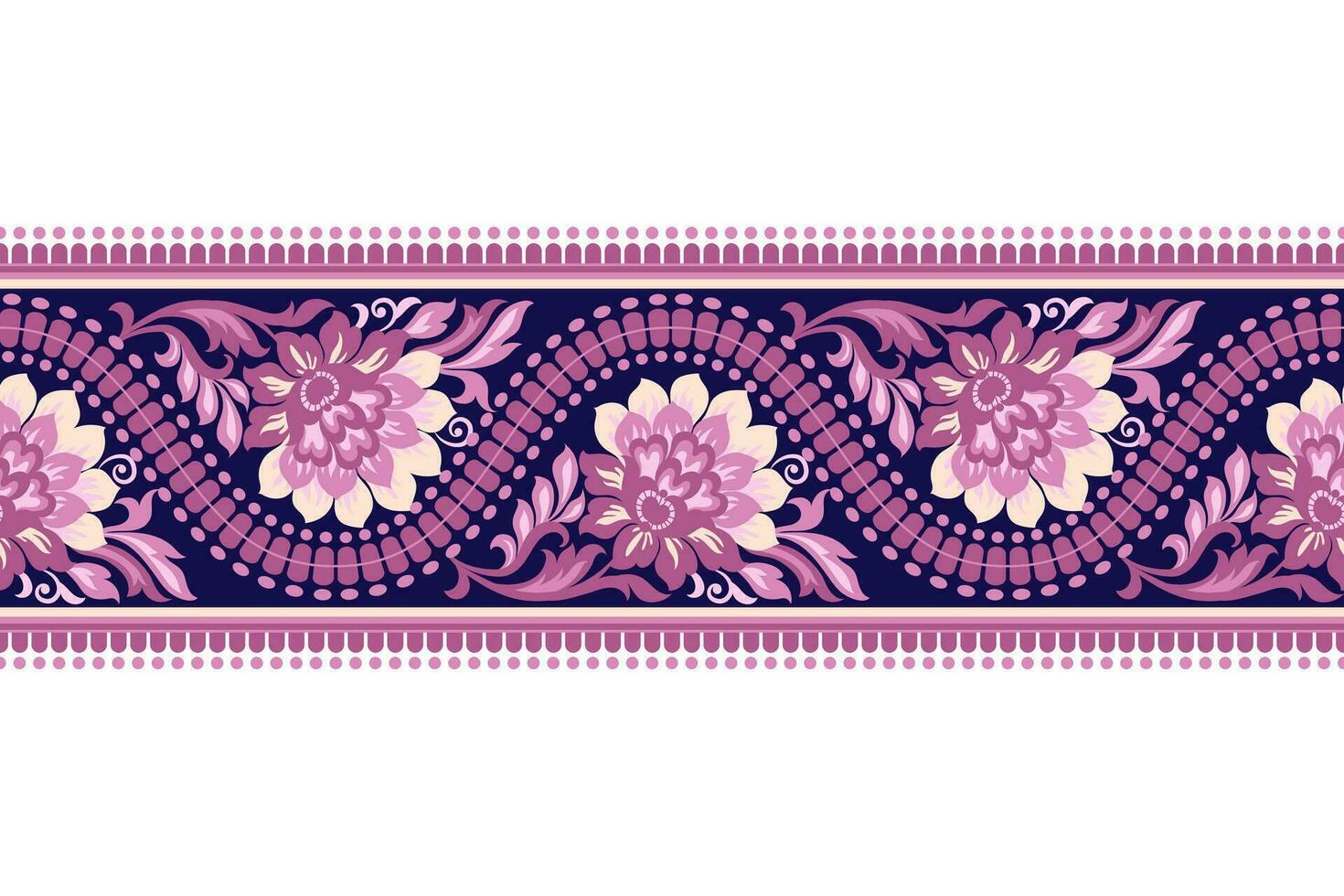 floral pattern Seamless. Background Seamless Pattern Geometric Ethnic pattern Ikat Seamless digital printing textile  for background, carpet, wallpaper, clothing, Batik, fabric, printing textile. vector