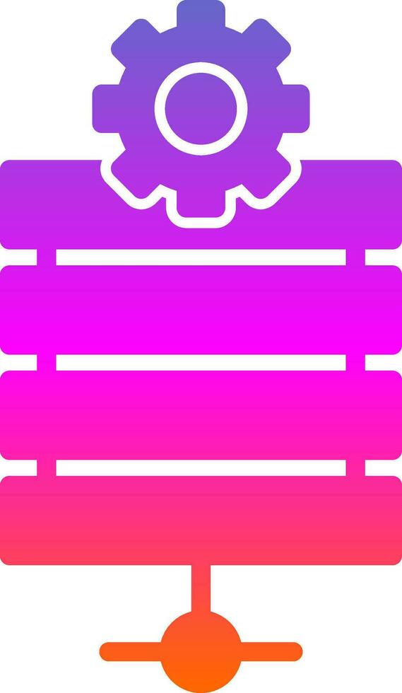 Server Maintenance Vector Icon Design
