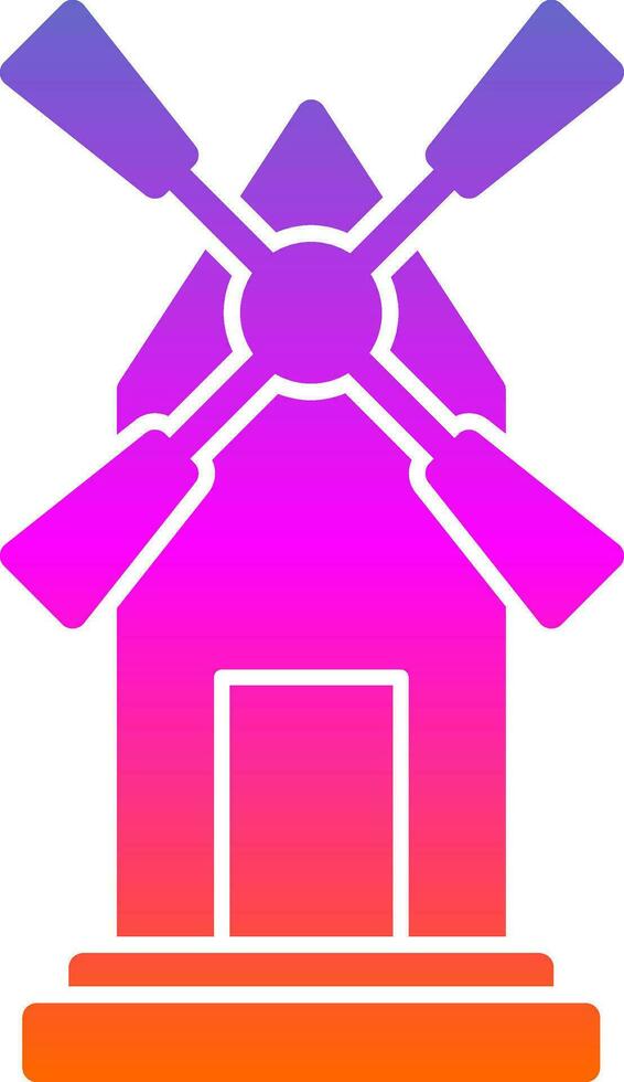Windmill Vector Icon Design