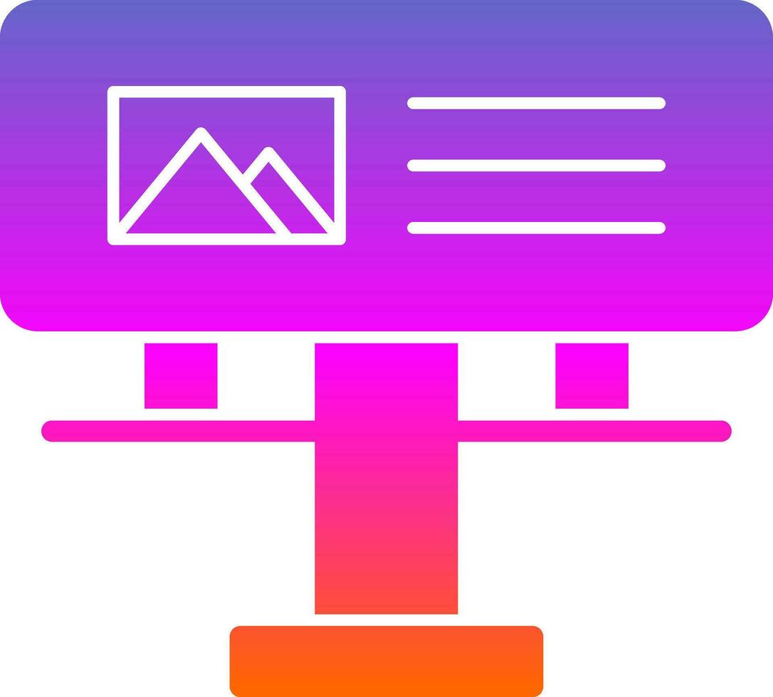 Billboard Vector Icon Design