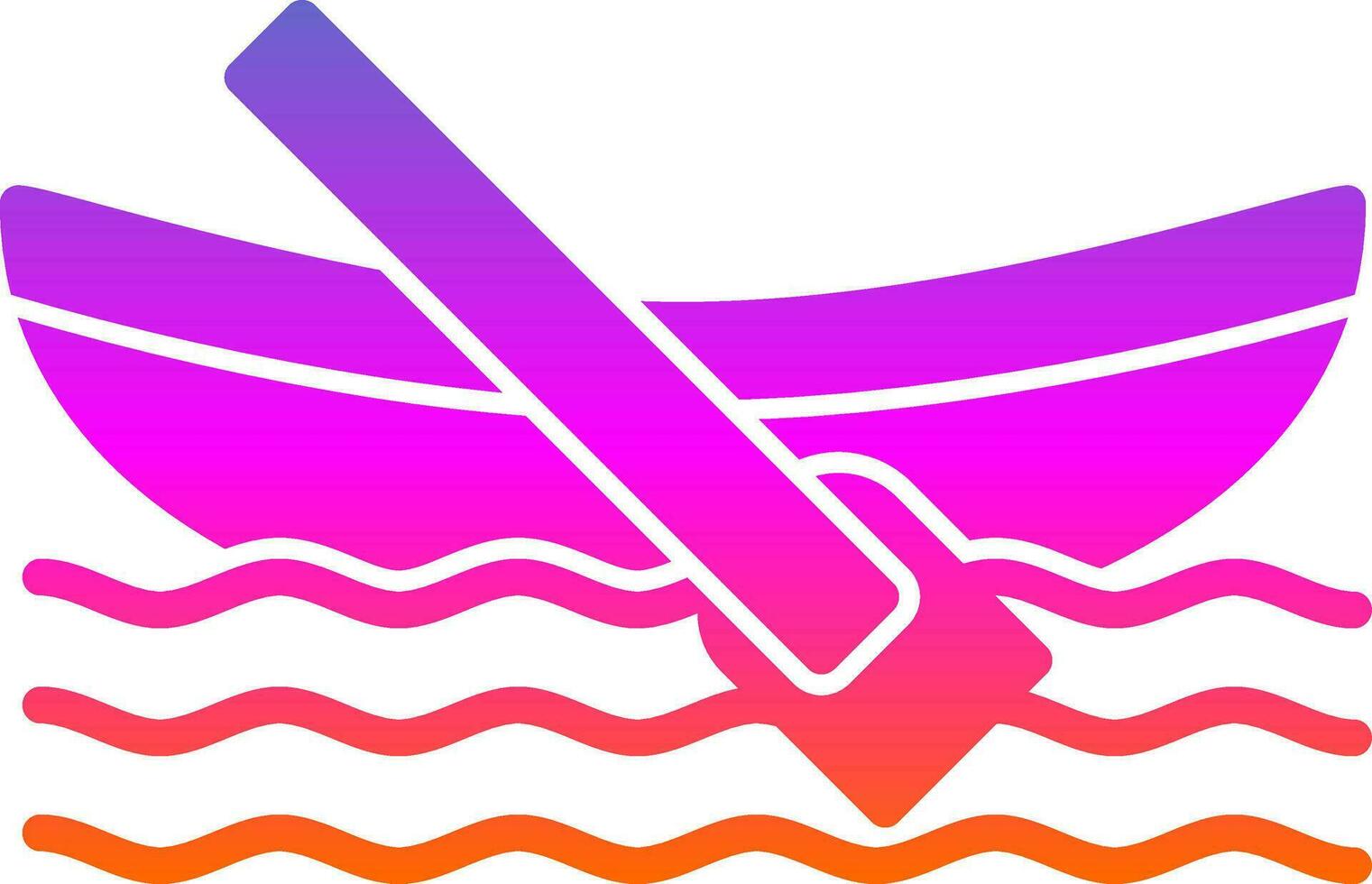 Dinghy Vector Icon Design