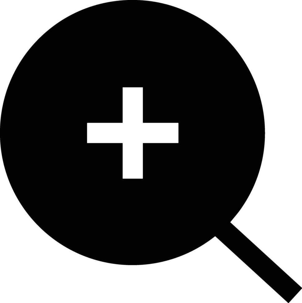 Zoom find icon symbol image vector. Illustration of the search lens design image vector