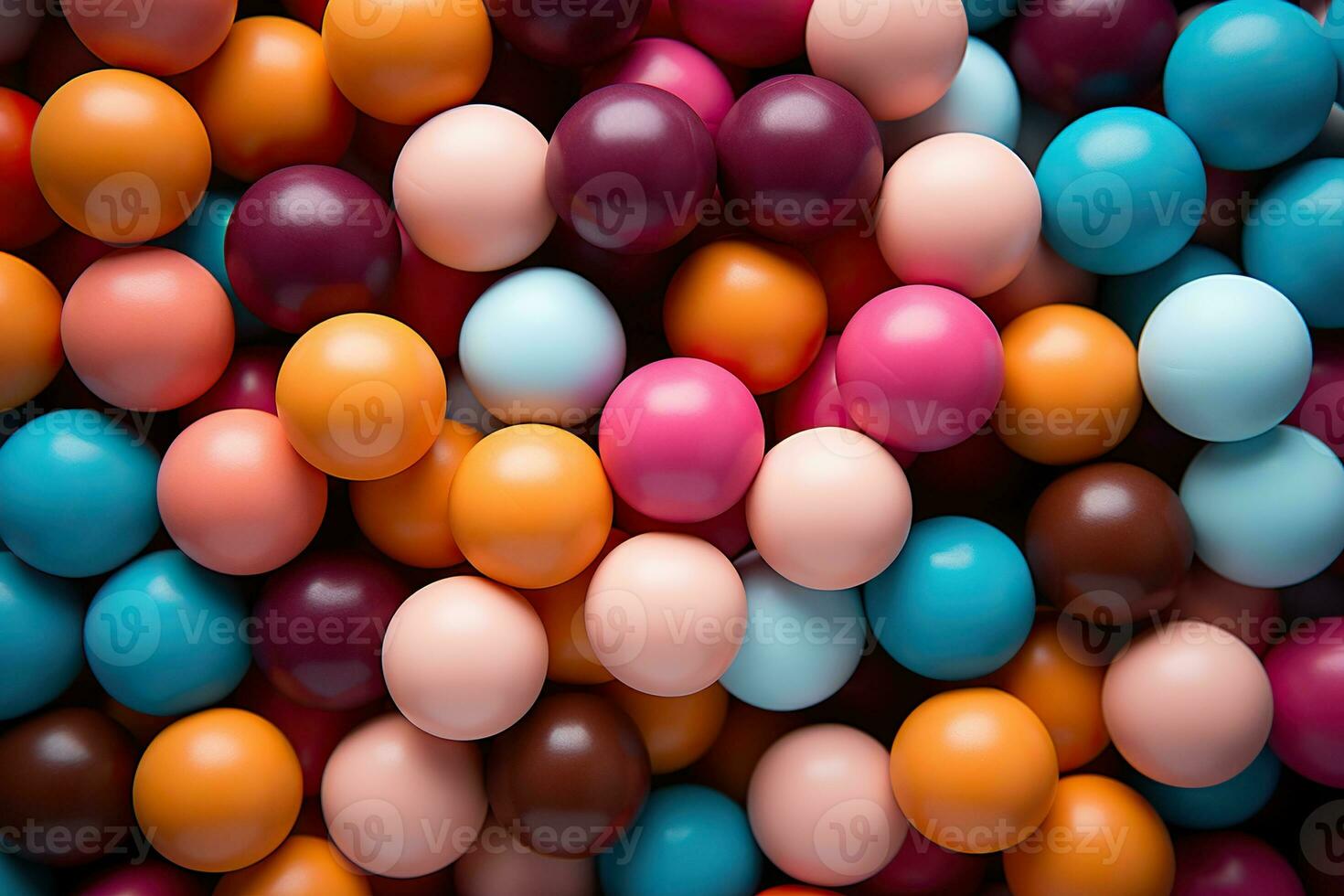 Multi-colored plastic balls. Balls for children's party photo