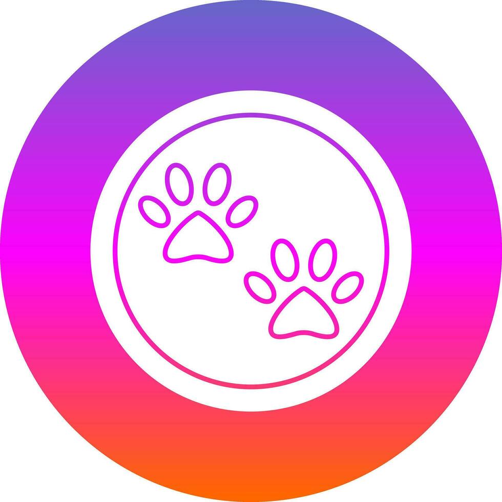 Paw print Vector Icon Design