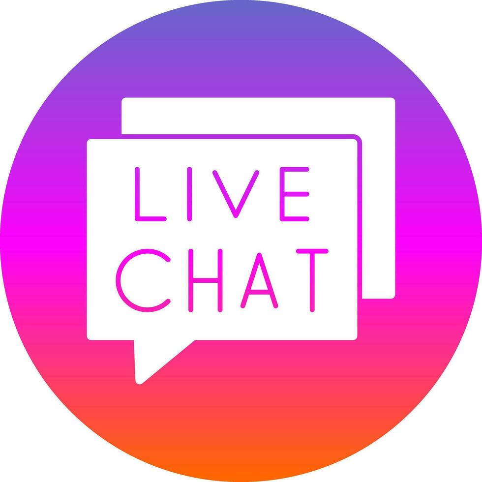 Live Chat Vector Icon Design