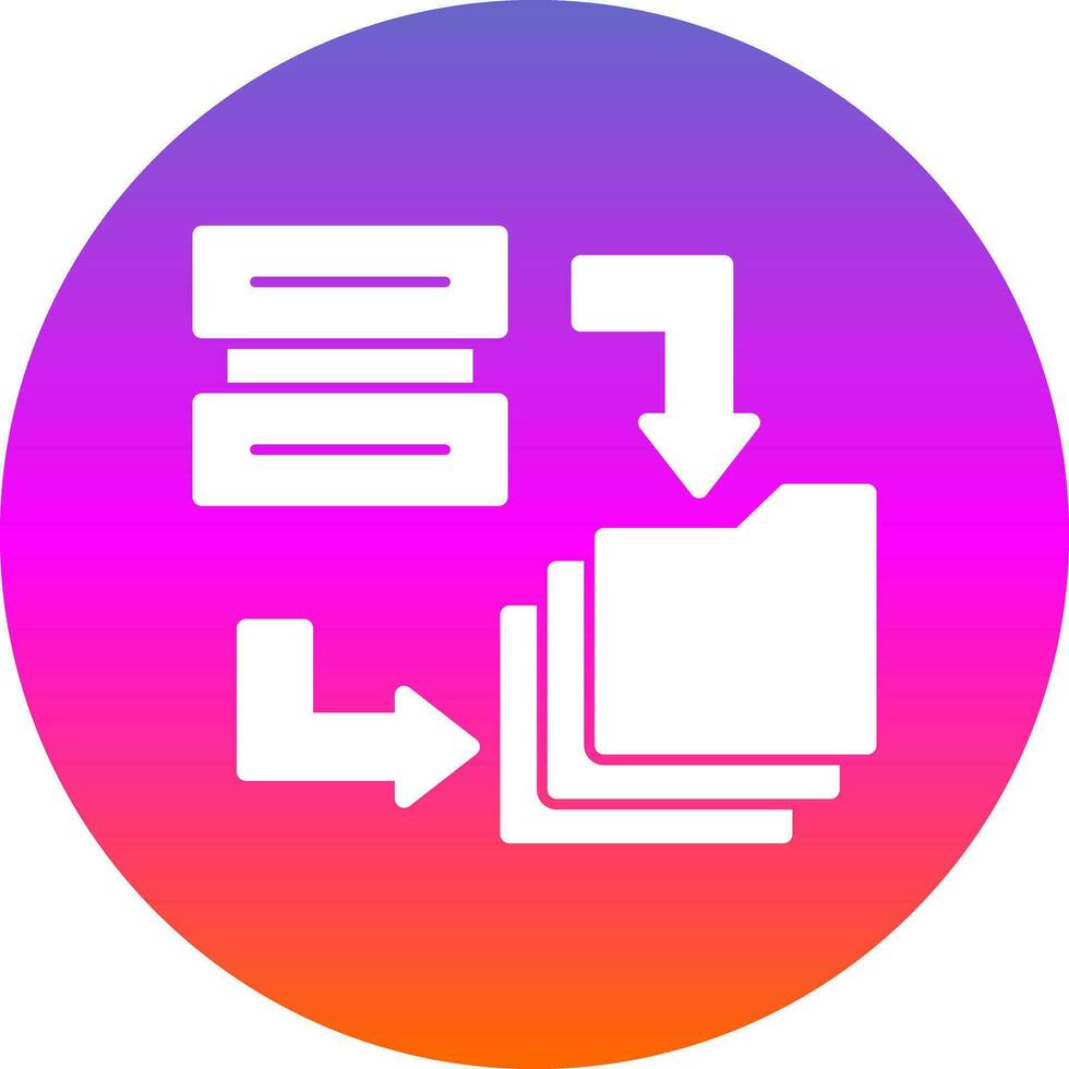 Data Migration Vector Icon Design