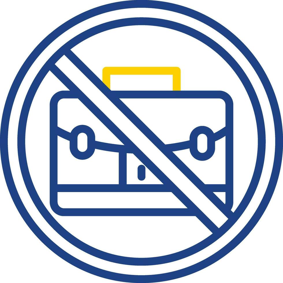 No bag Vector Icon Design