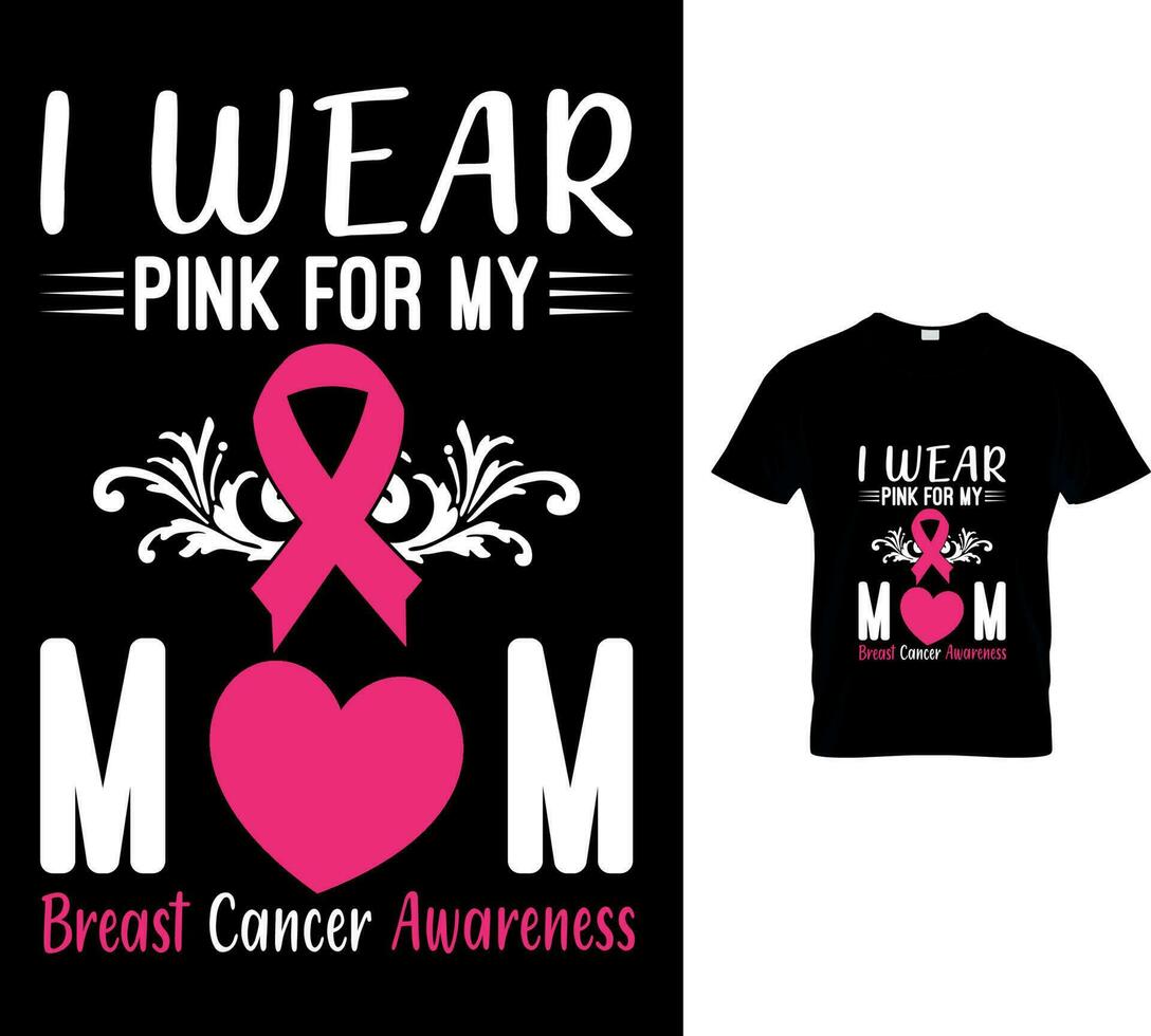 Best Breast Cancer Awareness T-Shirt Design vector