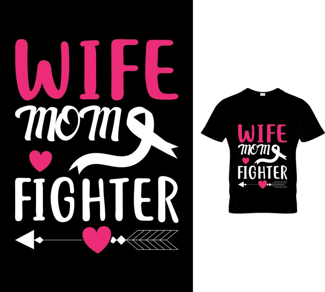 Best Breast Cancer Awareness T-Shirt Design vector