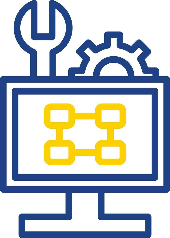 Troubleshooting Flowchart Vector Icon Design