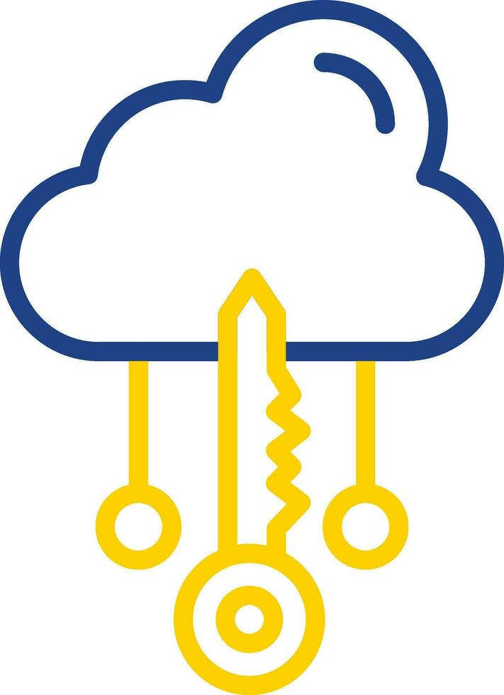 Cloud Access Vector Icon Design