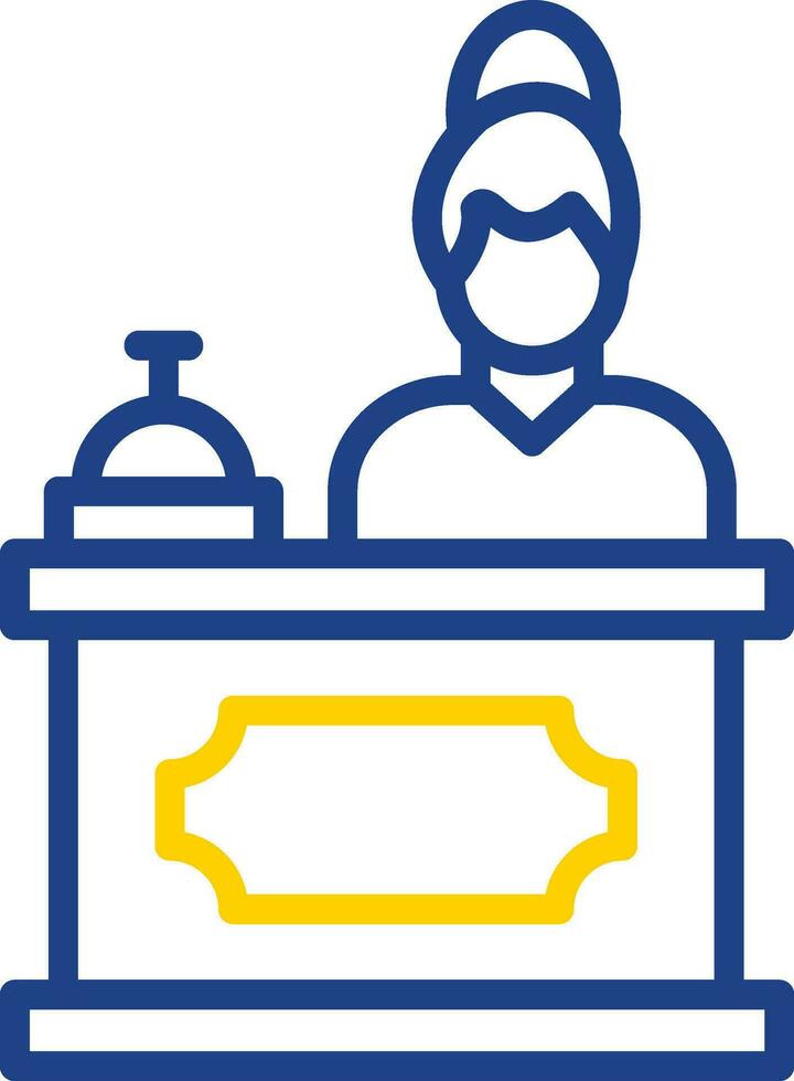 Receptionist Vector Icon Design