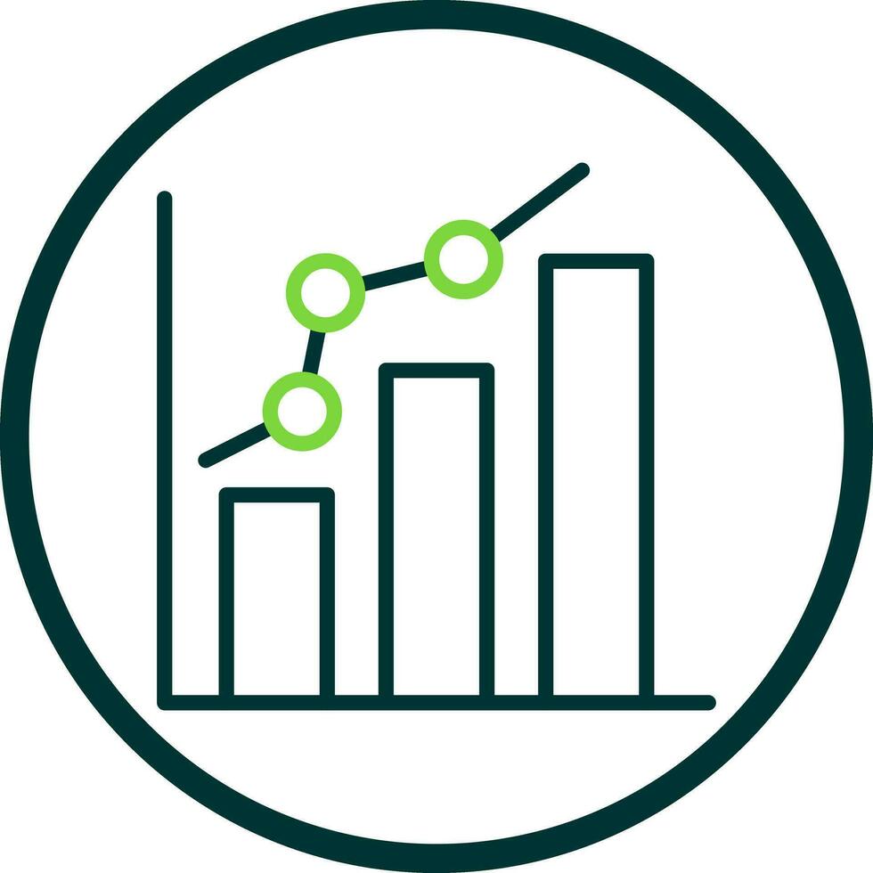 Bar chart Vector Icon Design