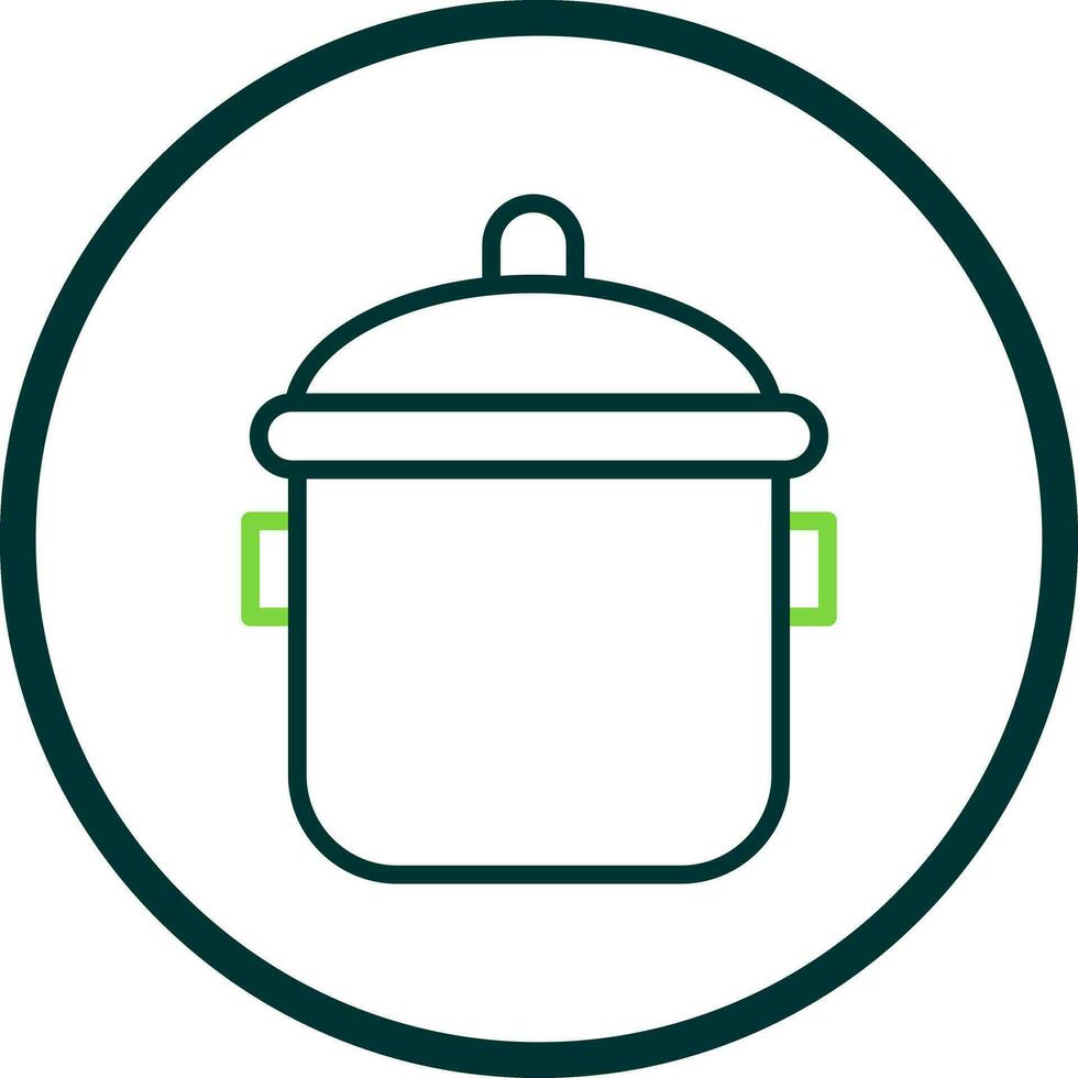 Cooking pot Vector Icon Design