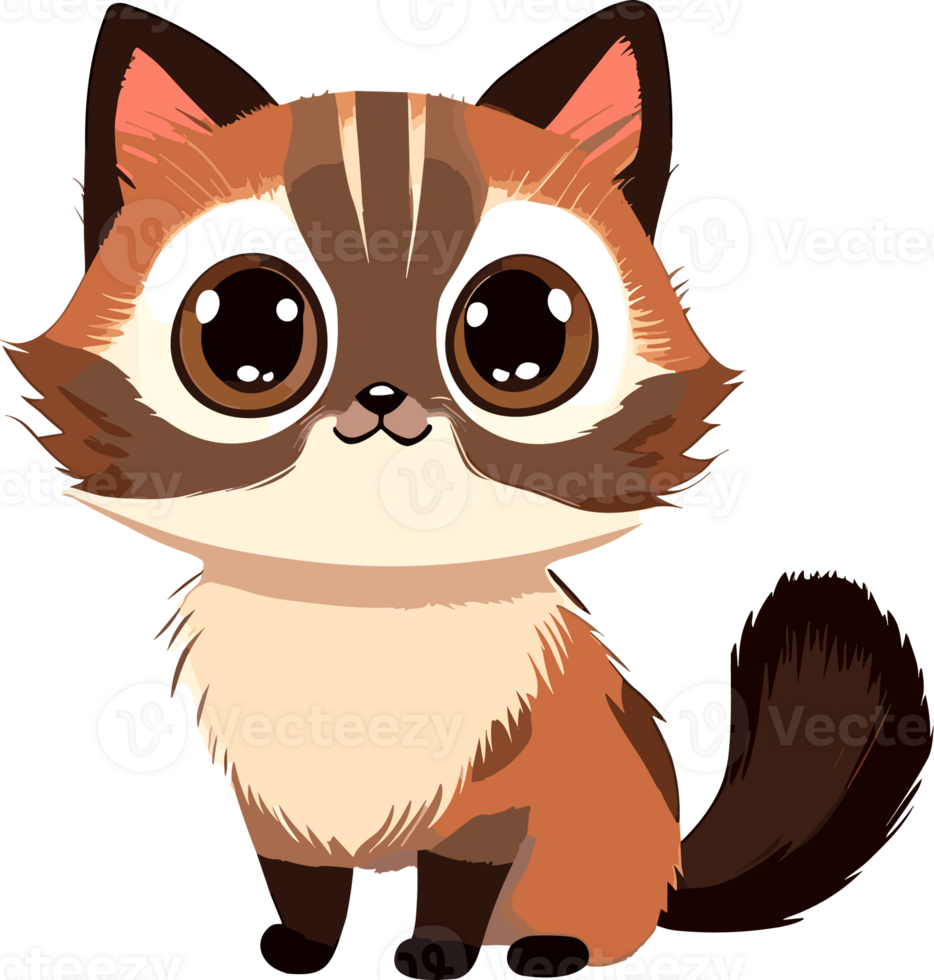 Cartoon Cat ai generative png