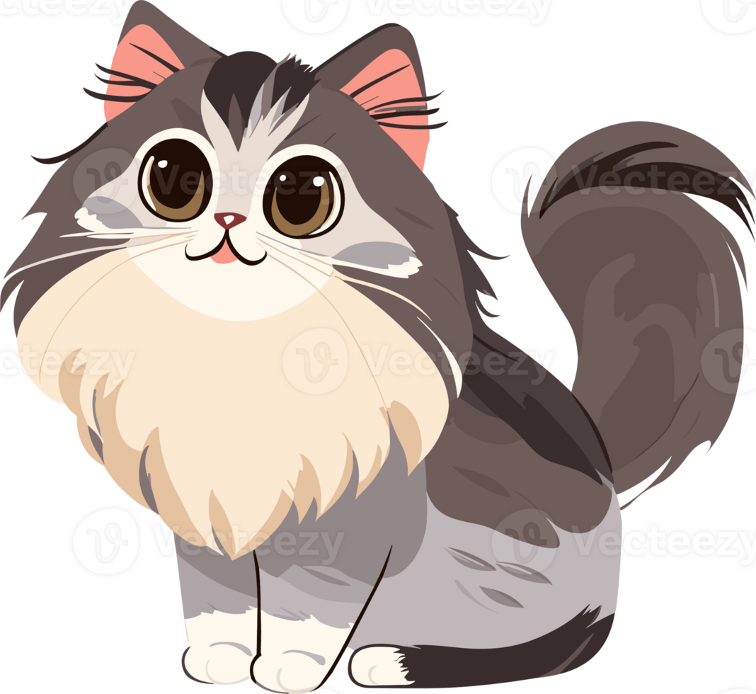 MaineCoon Cat ai generative png