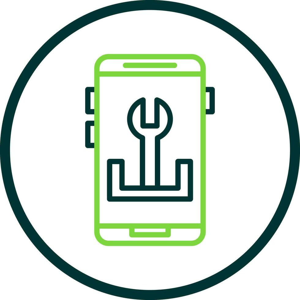 App Troubleshooting Vector Icon Design