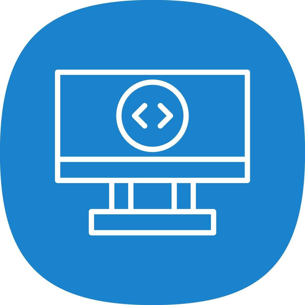 Remote Desktop Vector Icon Design