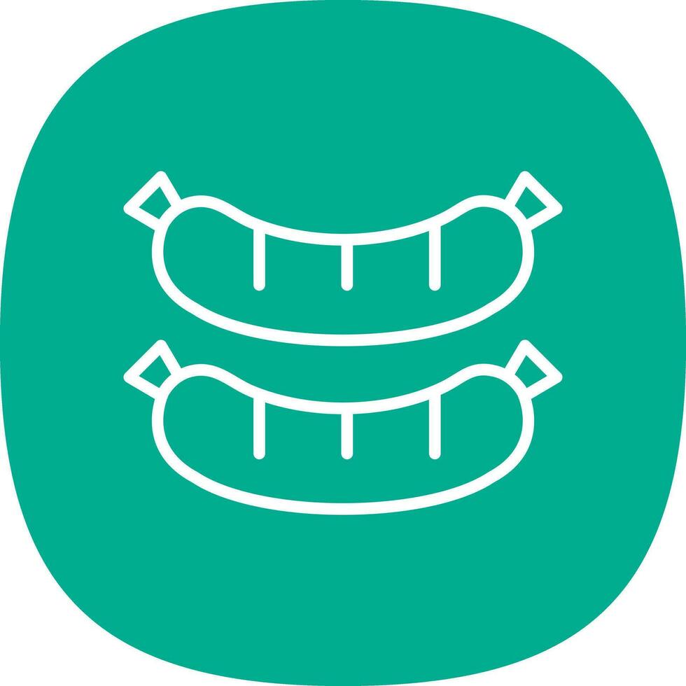 Sausage Vector Icon Design