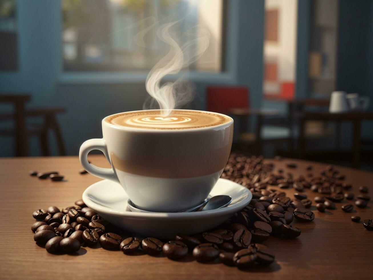 coffee day,ai generative photo
