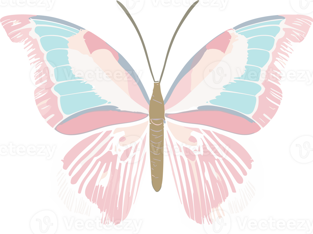 Colorful Butterfly ai generative png