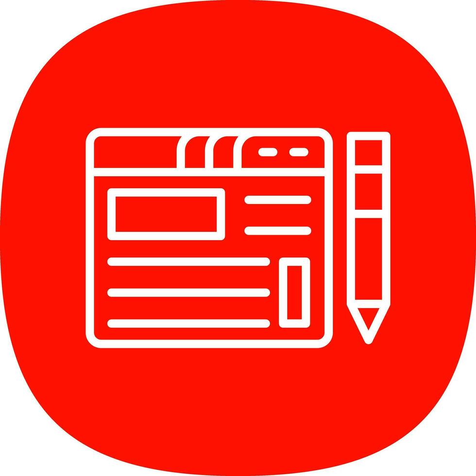Blogging Vector Icon Design