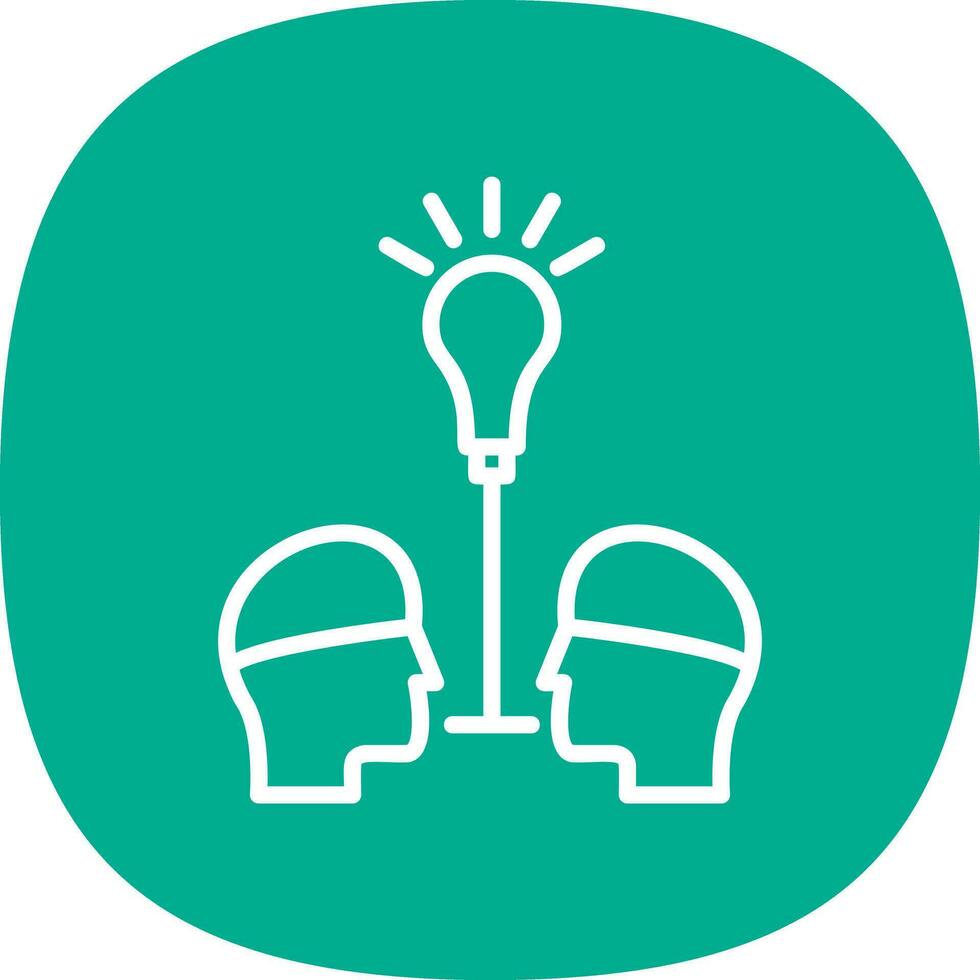 Knowledge Sharing Vector Icon Design